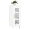 vidaXL Buffet Blanc brillant 34,5x34x90 cm Bois d'ing&eacute;nierie