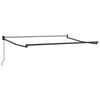vidaXL Cadre de auvent manuel 3 x 2 m Anthracite Aluminium thermolaqu&eacute;