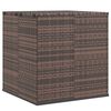 vidaXL Bo&icirc;te &agrave; coussins de jardin R&eacute;sine tress&eacute;e 100x97,5x104cm Marron