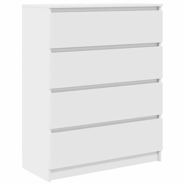 vidaXL Buffet blanc 80x35x99 cm bois d’ingénierie