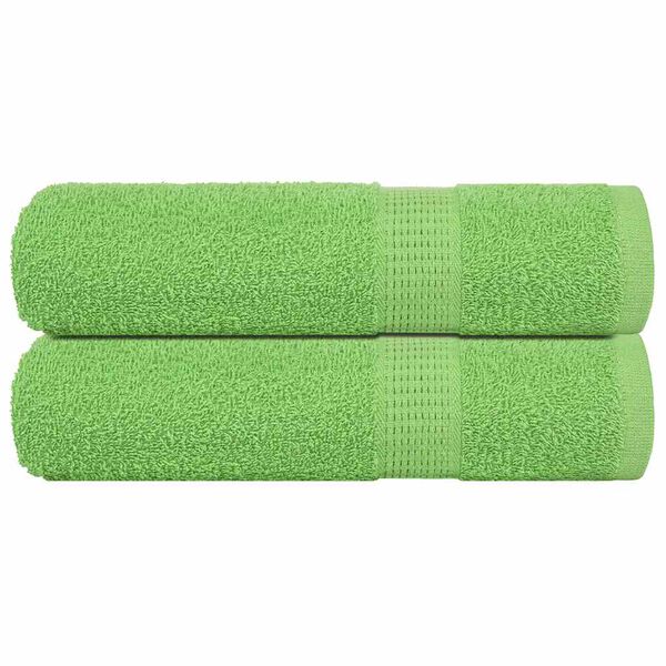 vidaXL Serviettes de douche FROGN 2 pcs vert pomme 70x140 cm 360 g/m²