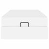 vidaXL Cadre de lit avec matelas avec matelas 2 pcs Blanc PVC