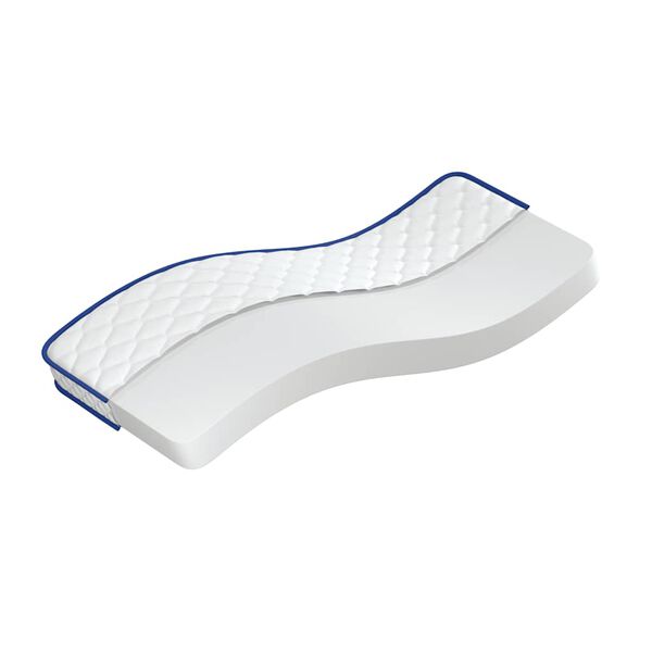 vidaXL Matelas en mousse à mémoire de forme blanc 80x160x17 cm doux