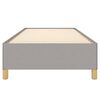 vidaXL Cadre de lit sans matelas gris clair 100x200 cm tissu