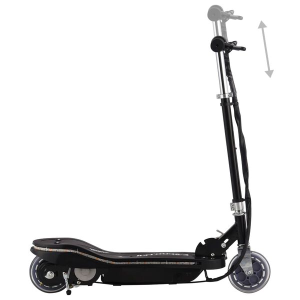 vidaXL Trottinette &eacute;lectrique avec LED 120 W Noir