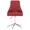 vidaXL Chaise pivotante de bureau Rouge bordeaux Tissu