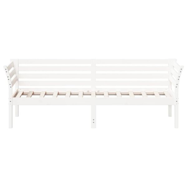vidaXL Lit de jour sans matelas blanc 80x200 cm bois de pin massif