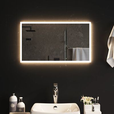 vidaXL Miroir de salle de bain à LED 70x40 cm