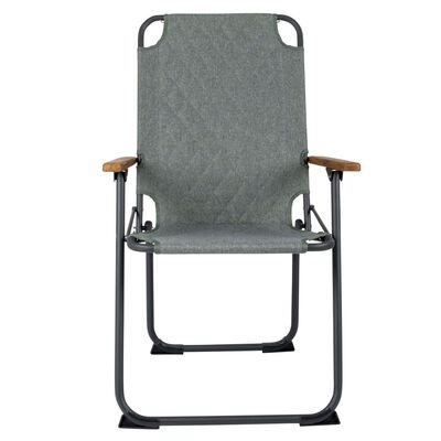 Bo-Camp Chaise de camping pliable Jefferson Vert gris