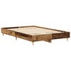 vidaXL Cadre de lit sans matelas vieux bois 120x190 cm bois ingénierie