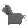 vidaXL Fauteuil de massage Gris foncé Tissu