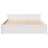vidaXL Cadre de lit sans matelas blanc 150x200 cm bois de pin massif