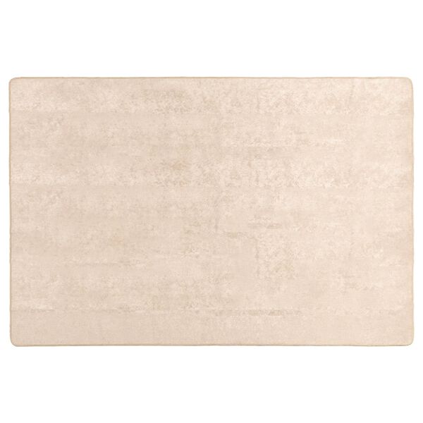 vidaXL Coureur de Tapis MARSA Cr&egrave;me 170 x 120 cm Polyester et PVC