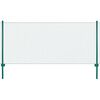 vidaXL Cl&ocirc;ture en grillage m&eacute;tallique avec poteaux Acier 25x1 m Vert