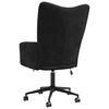 vidaXL Fauteuil relaxant avec roue Noir 69 x 61,5 x 102 cm Velours
