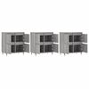 vidaXL Buffets 3 pcs Sonoma gris Bois d'ing&eacute;nierie