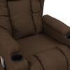 vidaXL Fauteuil de massage Marron Tissu