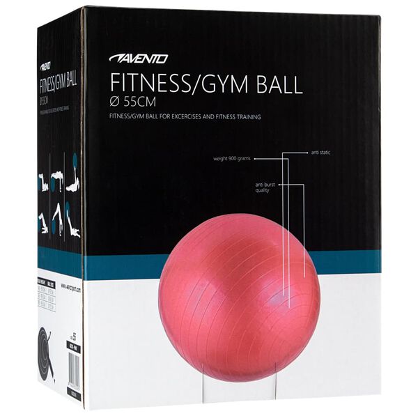 Avento Ballon de fitness/d'exercice Diam&egrave;tre 55 cm Rose