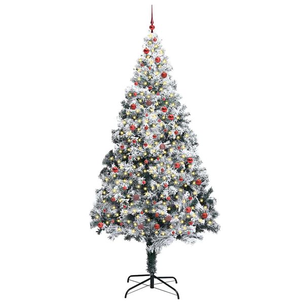 vidaXL Sapin de No&euml;l avec 300 LED avec support Vert 300 cm PVC