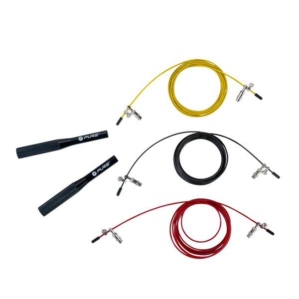 Pure2Improve 3 pcs Corde &agrave; sauter lest&eacute;e