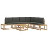 vidaXL Ensemble de canap&eacute;s d'ext&eacute;rieur 5 Pi&egrave;ce Blanc et anthracite