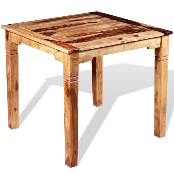 vidaXL Table &agrave; manger Bois massif 82x80x76 cm