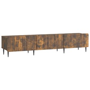 vidaXL Meuble TV Ch&ecirc;ne fum&eacute; 147 x 34,5 x 32 cm Bois d'ing&eacute;nierie