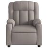 vidaXL Fauteuil inclinable &eacute;lectrique Taupe Tissu