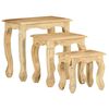 vidaXL Ensemble de tables gigognes 3 pcs bois de manguier massif