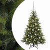 vidaXL Sapin de No&euml;l artificiel avec boules 150 cm 150 LED Blanc chaud