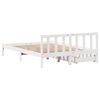 vidaXL Cadre de lit sans matelas blanc 120x200 cm bois de pin massif