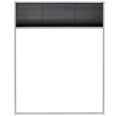 vidaXL Moustiquaire plissée pour fenêtre Aluminium 80 x 100 cm