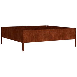 vidaXL Lit sur&eacute;lev&eacute; de jardin 100x100x33,5 cm acier corten