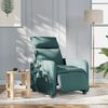 vidaXL Fauteuil inclinable &eacute;lectrique Vert fonc&eacute; Tissu