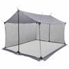 vidaXL Tarp de camping avec murs en maille Gris et orange