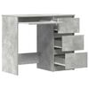 vidaXL Bureau Gris béton 90x45x76 cm Bois d’ingénierie