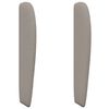 vidaXL Oreille de t&ecirc;te de lit Beige tissu