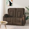 vidaXL Fauteuil de massage inclinable porte-gobelets 2 places marron