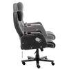 vidaXL Chaise de bureau de massage Noir Similicuir