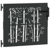 vidaXL Porte de Jardin Noir 85 x 100 cm Acier peint par poudre