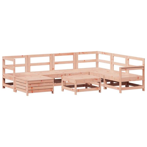 vidaXL Salon de jardin 8 pcs bois massif sapin de douglas
