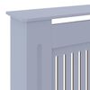 vidaXL Cache-radiateur MDF Gris 205 cm