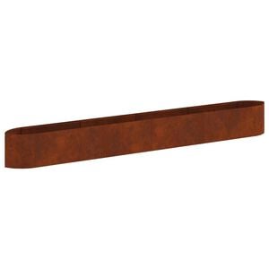 vidaXL Jardin sur&eacute;lev&eacute; Acier patin&eacute; 380 x 40 x 40 cm Acier
