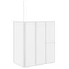 vidaXL Pare baignoire en L 70x120x137 cm 4 panneaux pliables