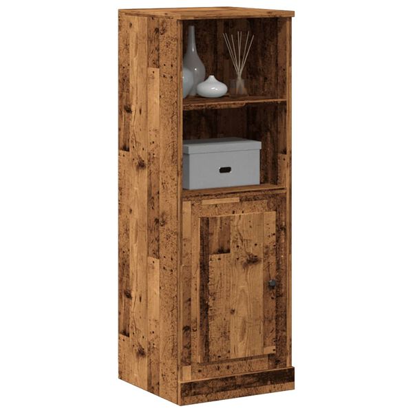 vidaXL Buffet haut vieux bois 36x35,5x103,5 cm bois d'ingénierie