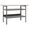 vidaXL &Eacute;tabli Gris 120x60x85 cm Acier