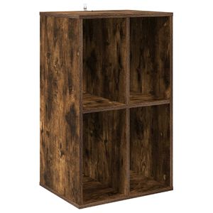 vidaXL Meuble &agrave; vinyles Ch&ecirc;ne fum&eacute; 44,5 x 36,5 x 74,5 cm
