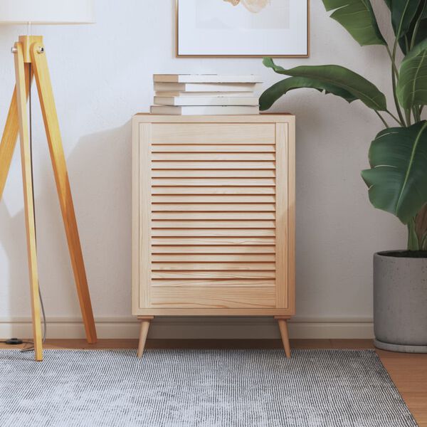 vidaXL Porte d'armoire &agrave; persiennes 61,5x49,4 cm bois de pin massif
