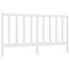 vidaXL T&ecirc;te de lit Blanc 186x4x100 cm Bois massif de pin