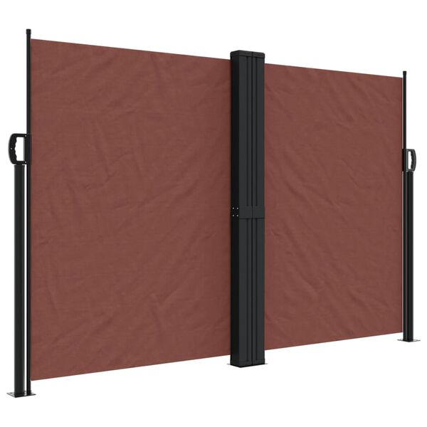 vidaXL Auvent lat&eacute;ral r&eacute;tractable marron 160x1200 cm